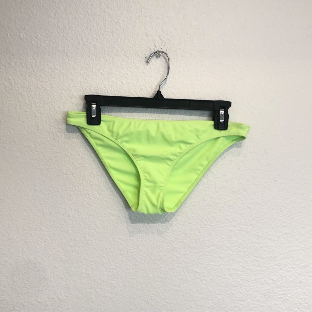 Neon yellow/green full coverage bikini bottoms